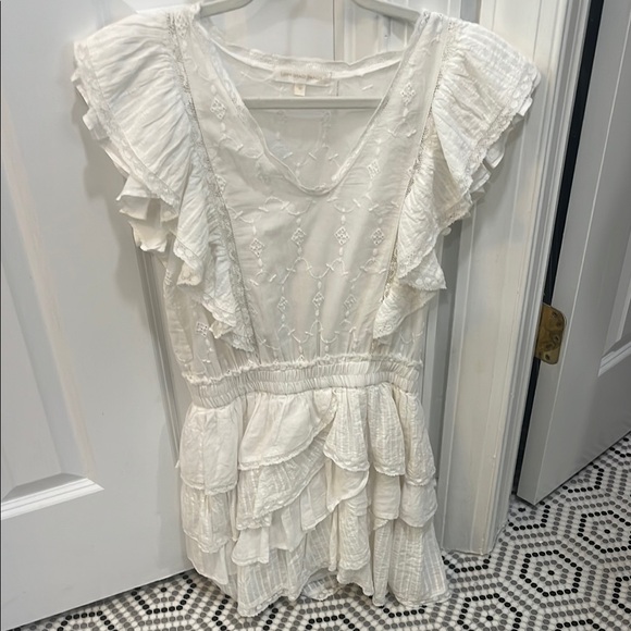White Ruffled Dress - Picture 1 of 1